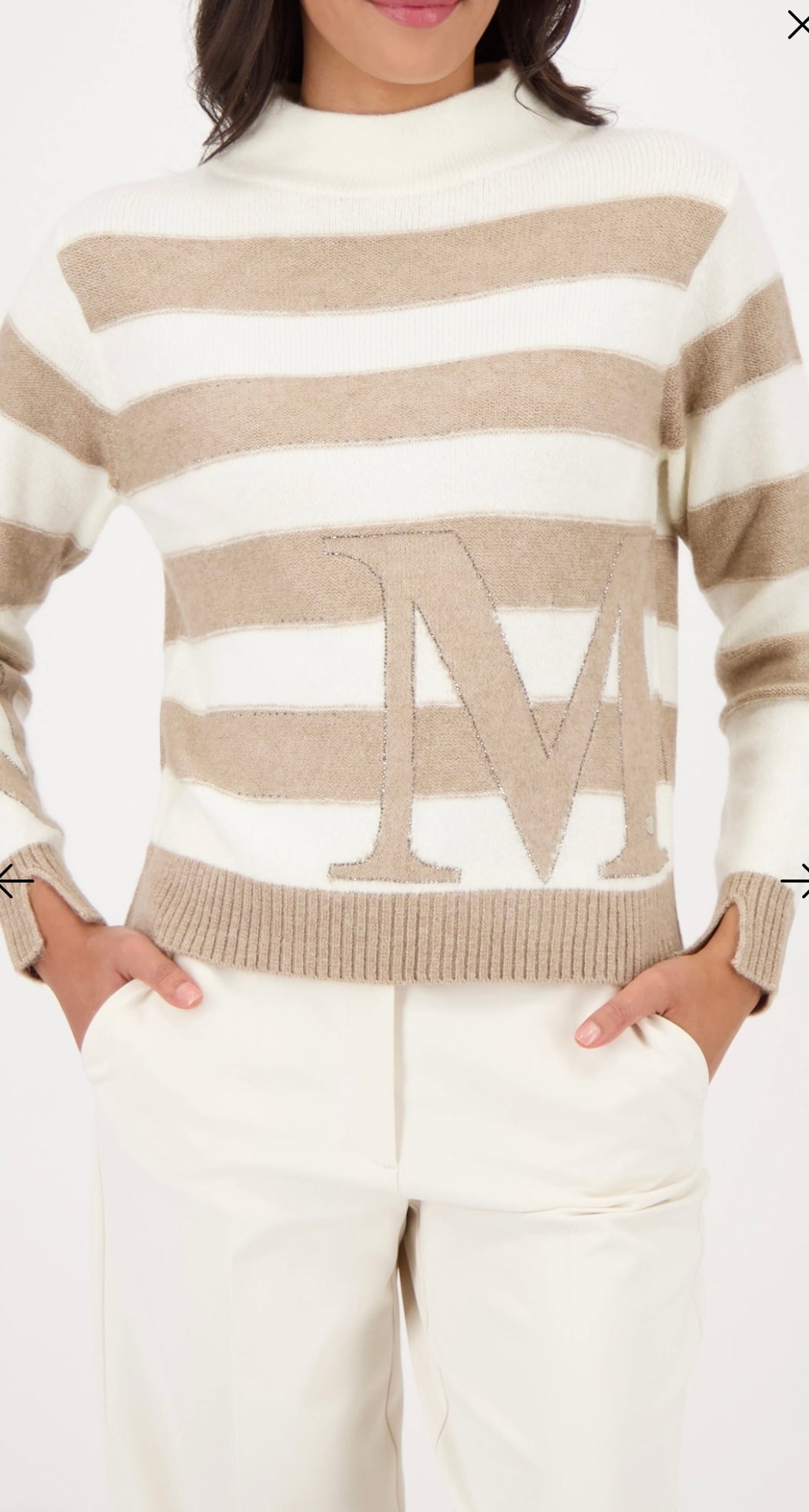 STRIPED JUMPER
COLOR: Truffle stripes