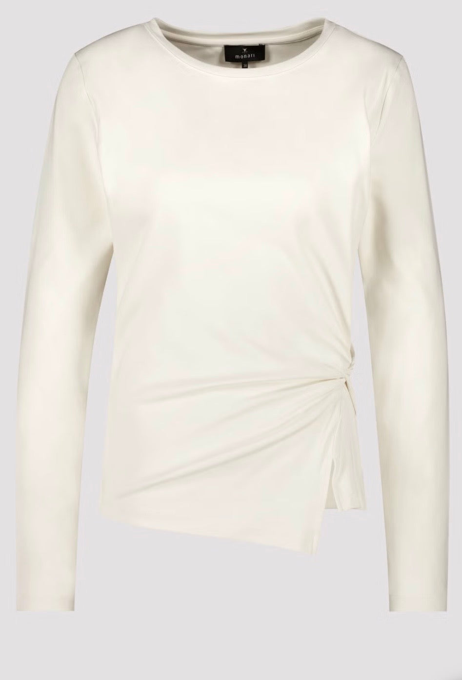 NEW LONG-SLEEVE SHIRT WITH KNOT DETAIL
COLOR: Antique white