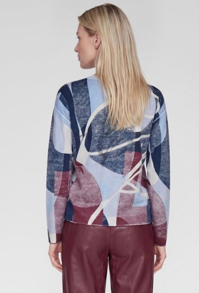 Rabe Abstract Print
Cotton Knit Jumper Light
Blue