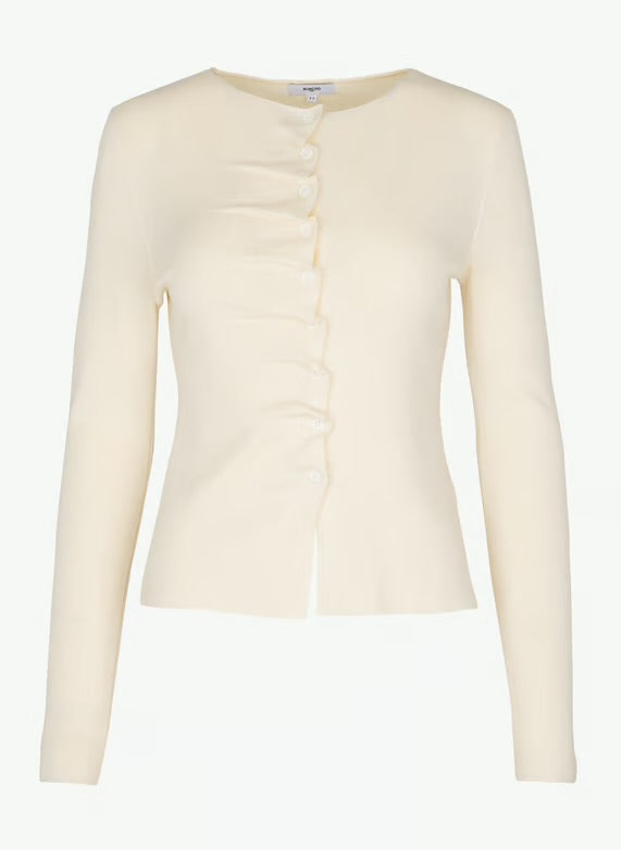 New
Suncoo
Straight fine-knit cardigan - Beige – GAMIRA