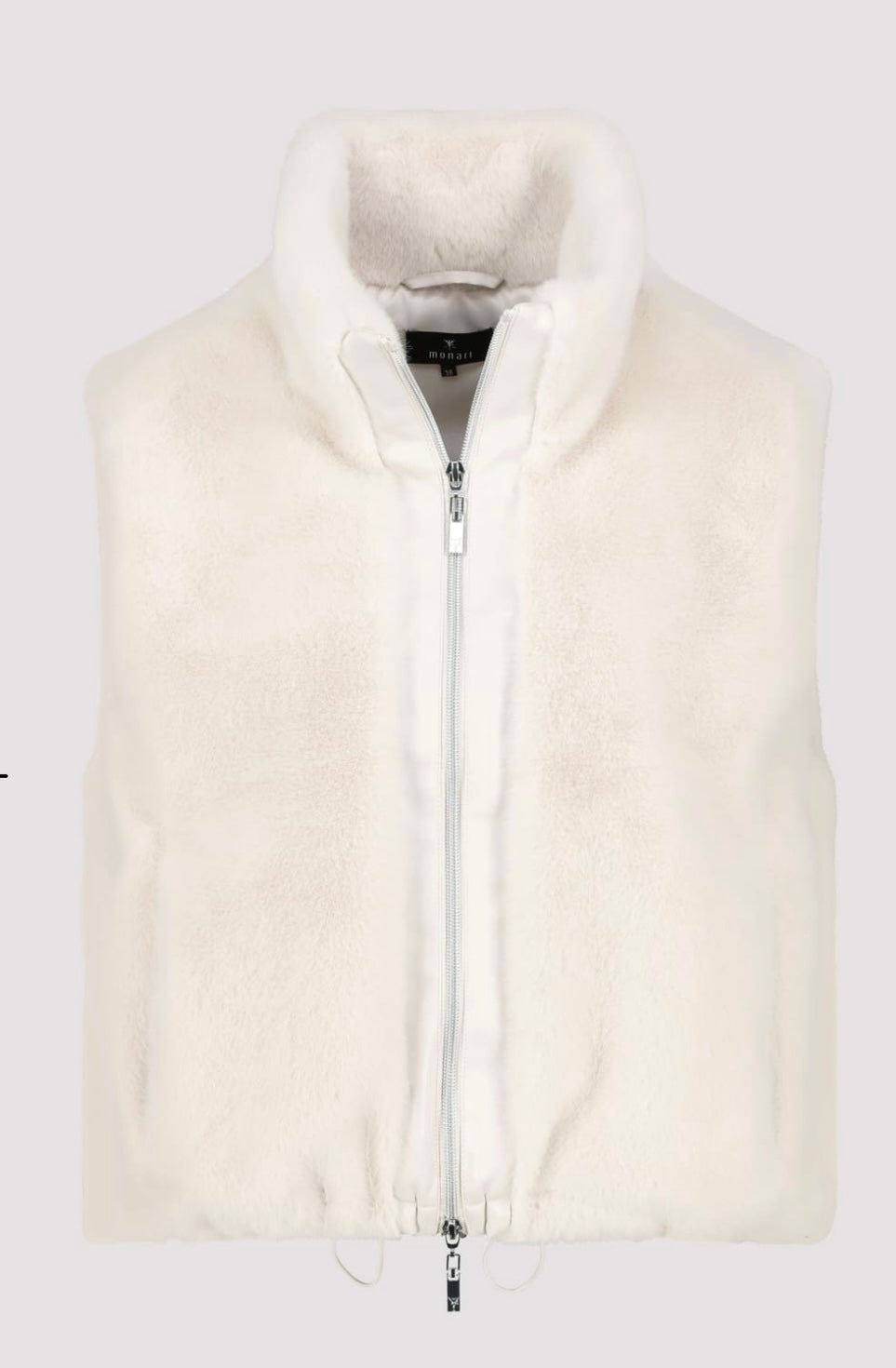 FUR WAISTCOAT WITH ELASTICATED WAISTBAND
COLOR:Oat milk