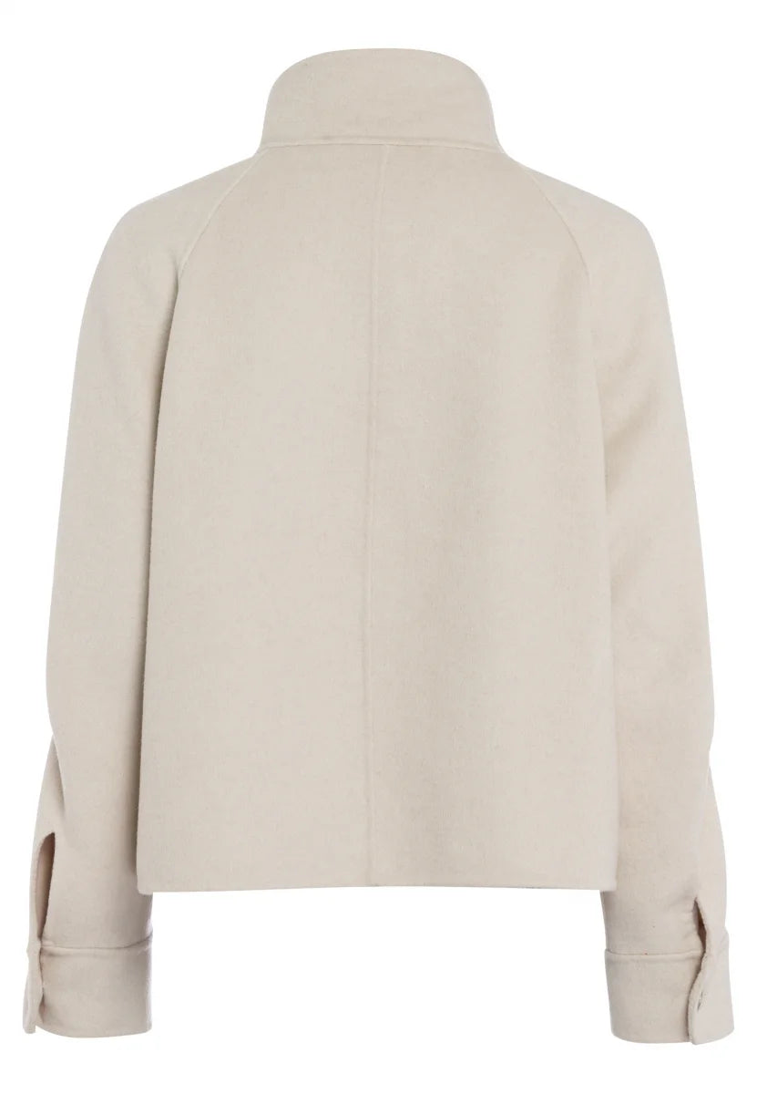 Jacket in double-face in light sand