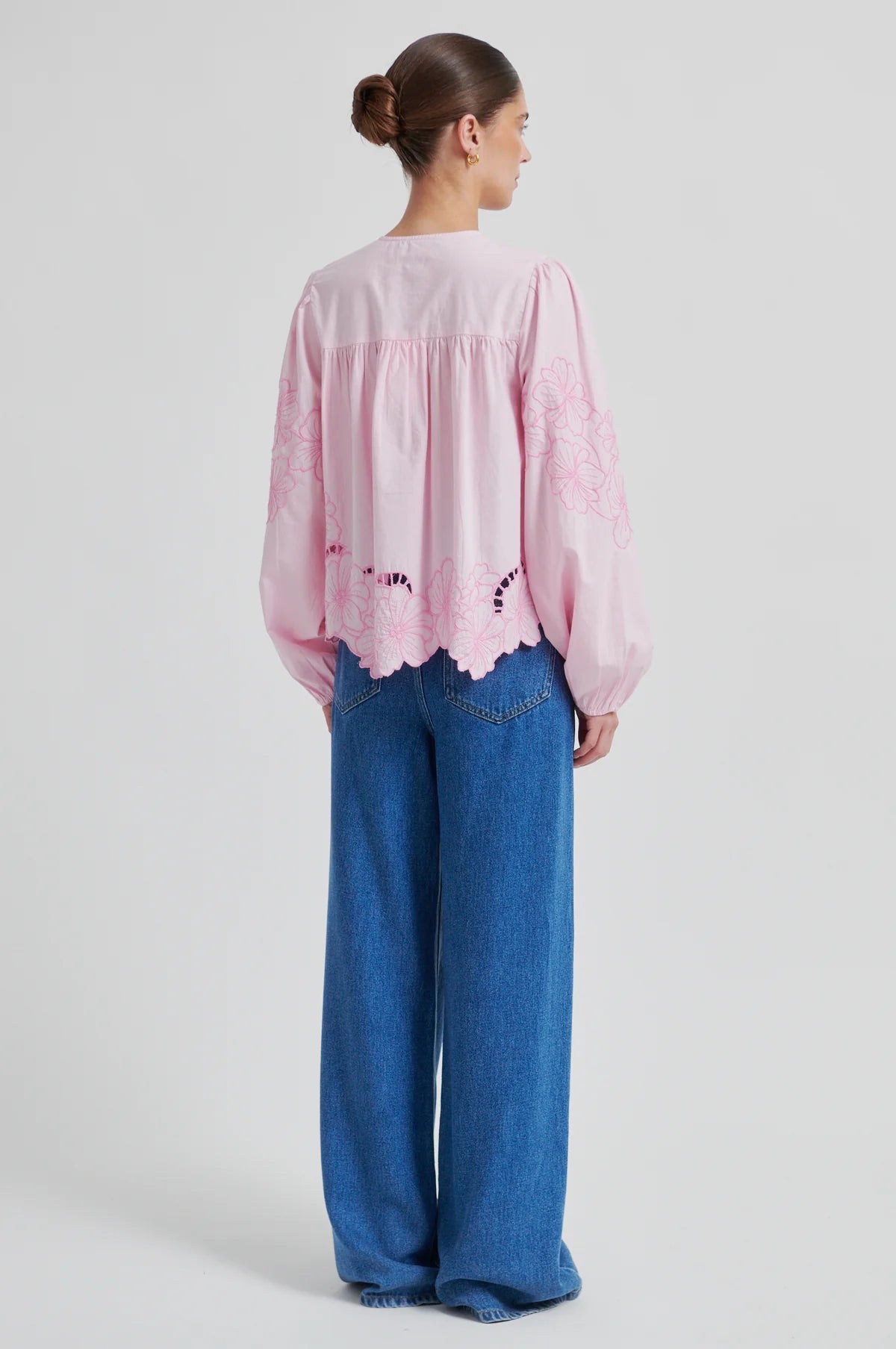 Elinor Blouse in lilac chiffon