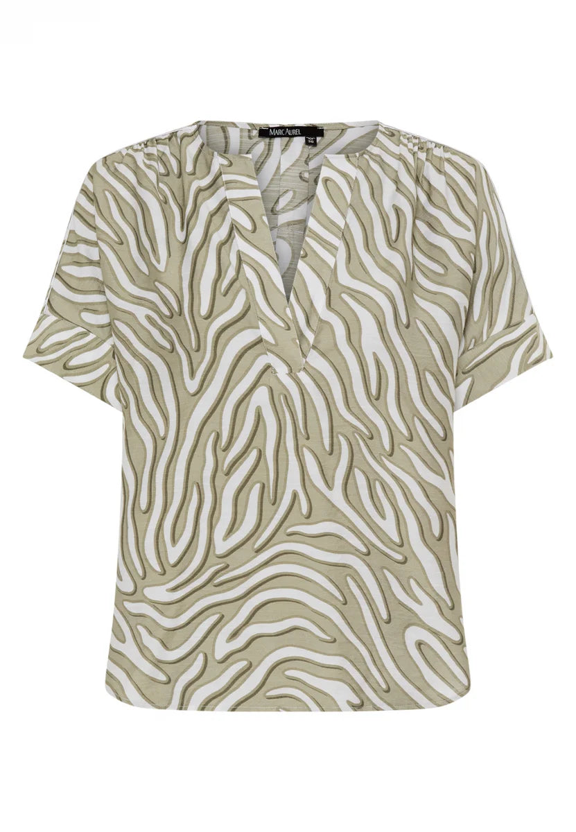 Marc Aurel print blouse