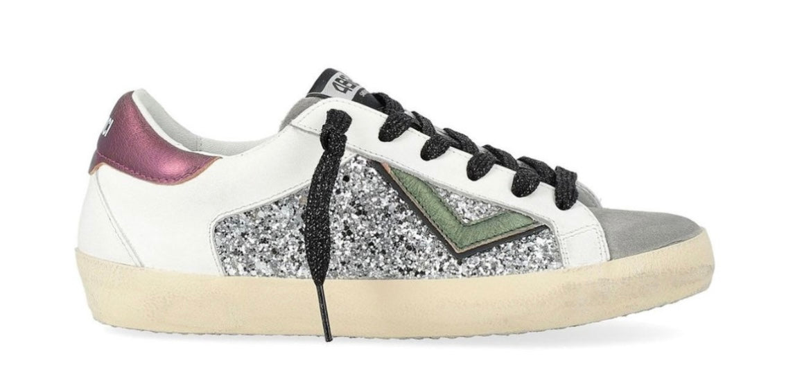 4B12 Supreme Shoe in Silver and Purple