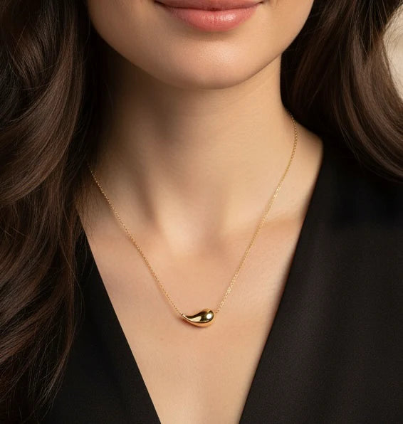 Gold Dewdrop Necklace