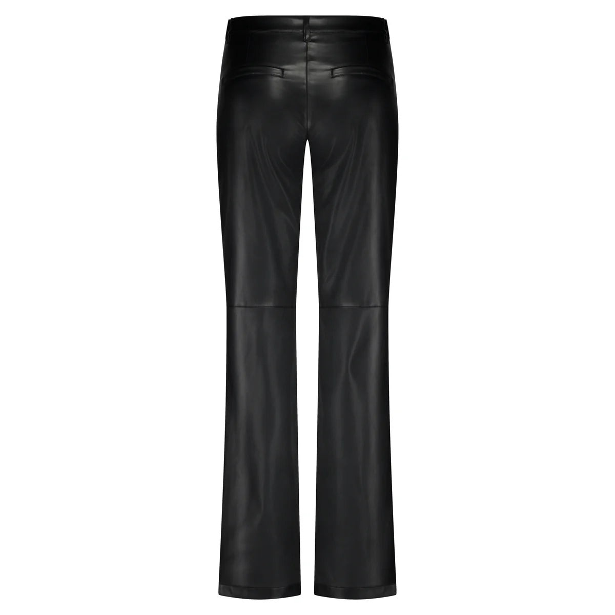 RED BUTTON COLETTE FAUX LEATHER in black