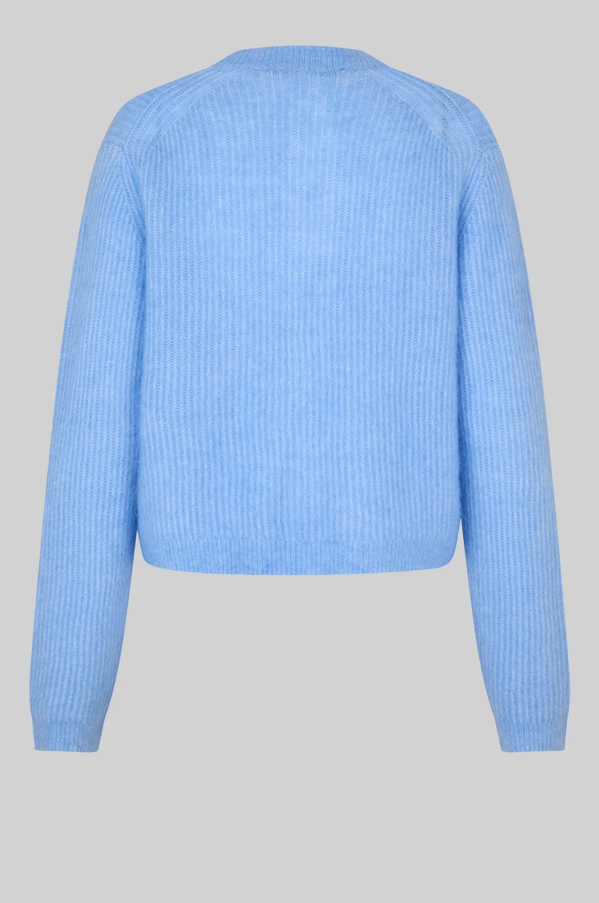 Andrea Knit Rib LS Cardigan in frozen forjd