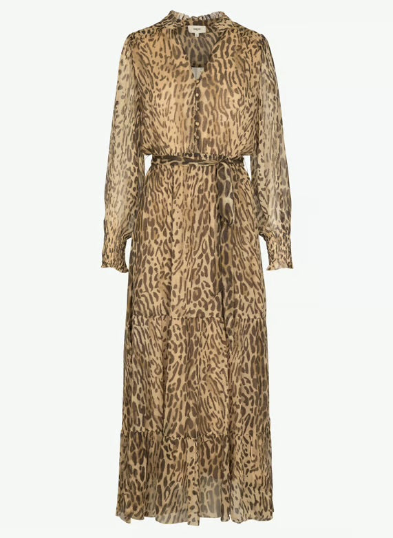 Eco-friendly
New
Suncoo
Leopard print belted long dress - Beige – COSMOS
