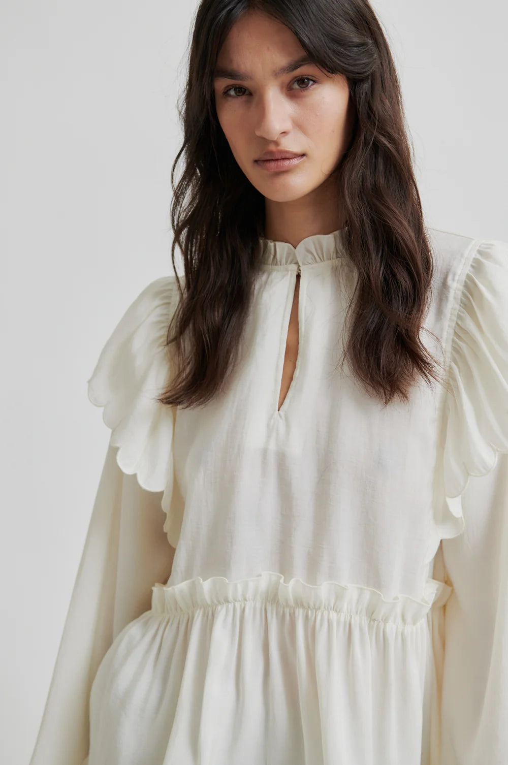 Terra Frill Blouse in Tofu