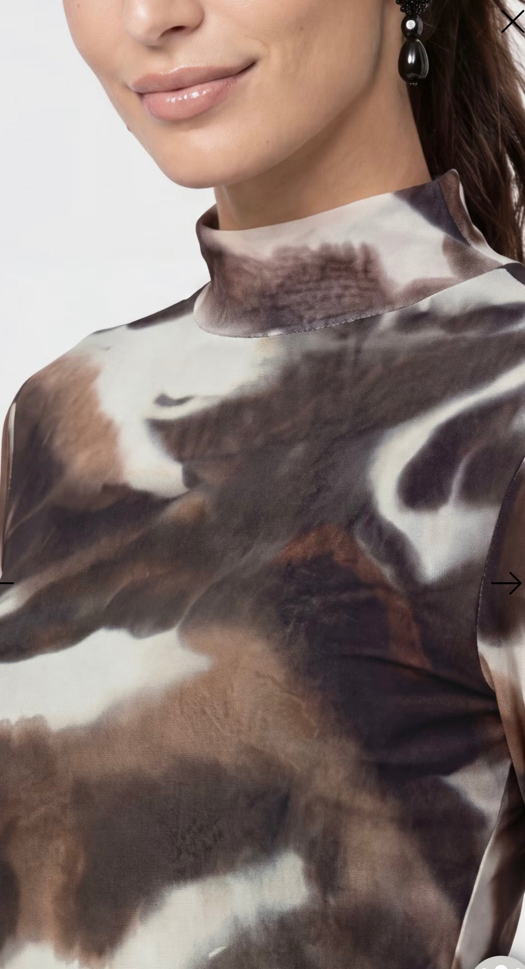 New LONG-SLEEVE SHIRT WITH TIE-DYE EFFECT
COLOR: Chocolate brown pattern