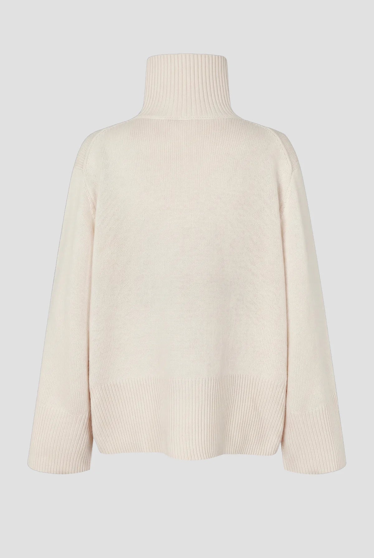 Alpha Knit T-Neck in cream