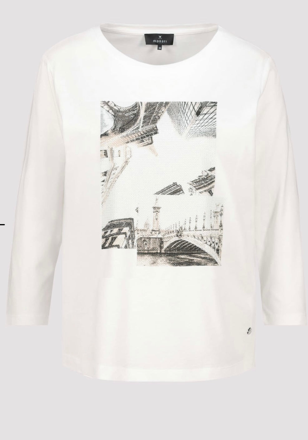 NEWSHIRT WITH PARIS PRINT
COLOR:Off white