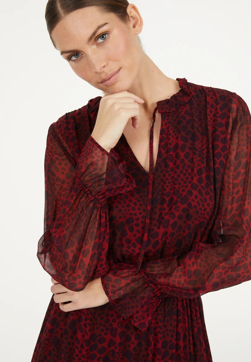 Boho Reptile Print Dress