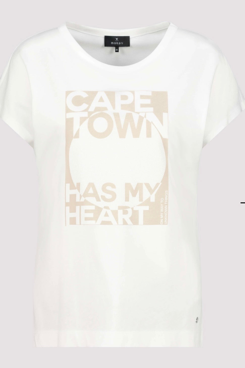 NEW T-SHIRT WITH LETTERING IN OFF WHITE