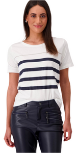 T-SHIRT WITH EMBELLISHMENT
COLOR:in off white
