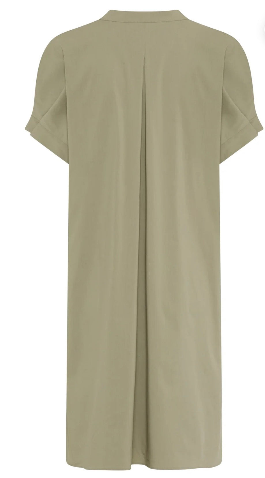 MARC AUREL POPLIN DRESS WITH V-NECK