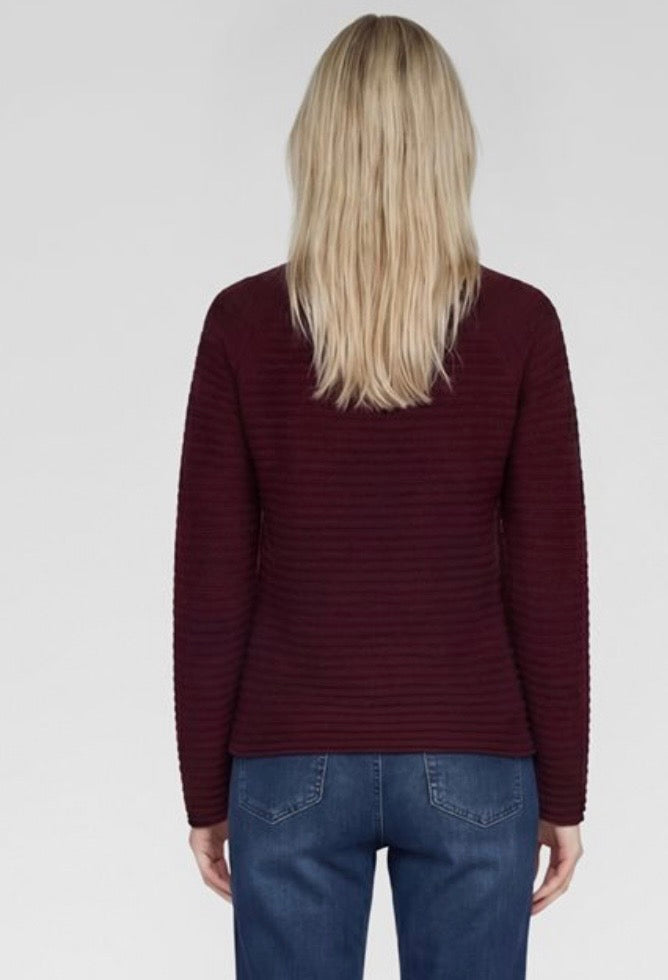 Rabe Textured Knit
Jumper Merlot