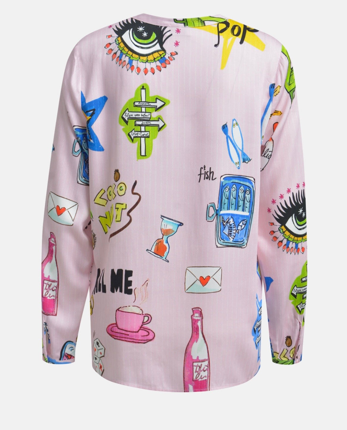 Pink patterned shirt