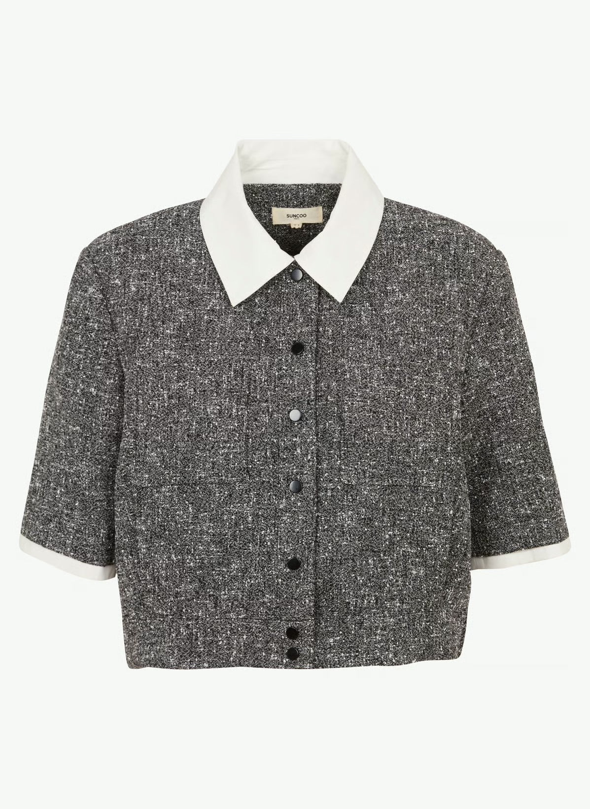Suncoo
Straight-cut jacket with classic collar - Black – LINO