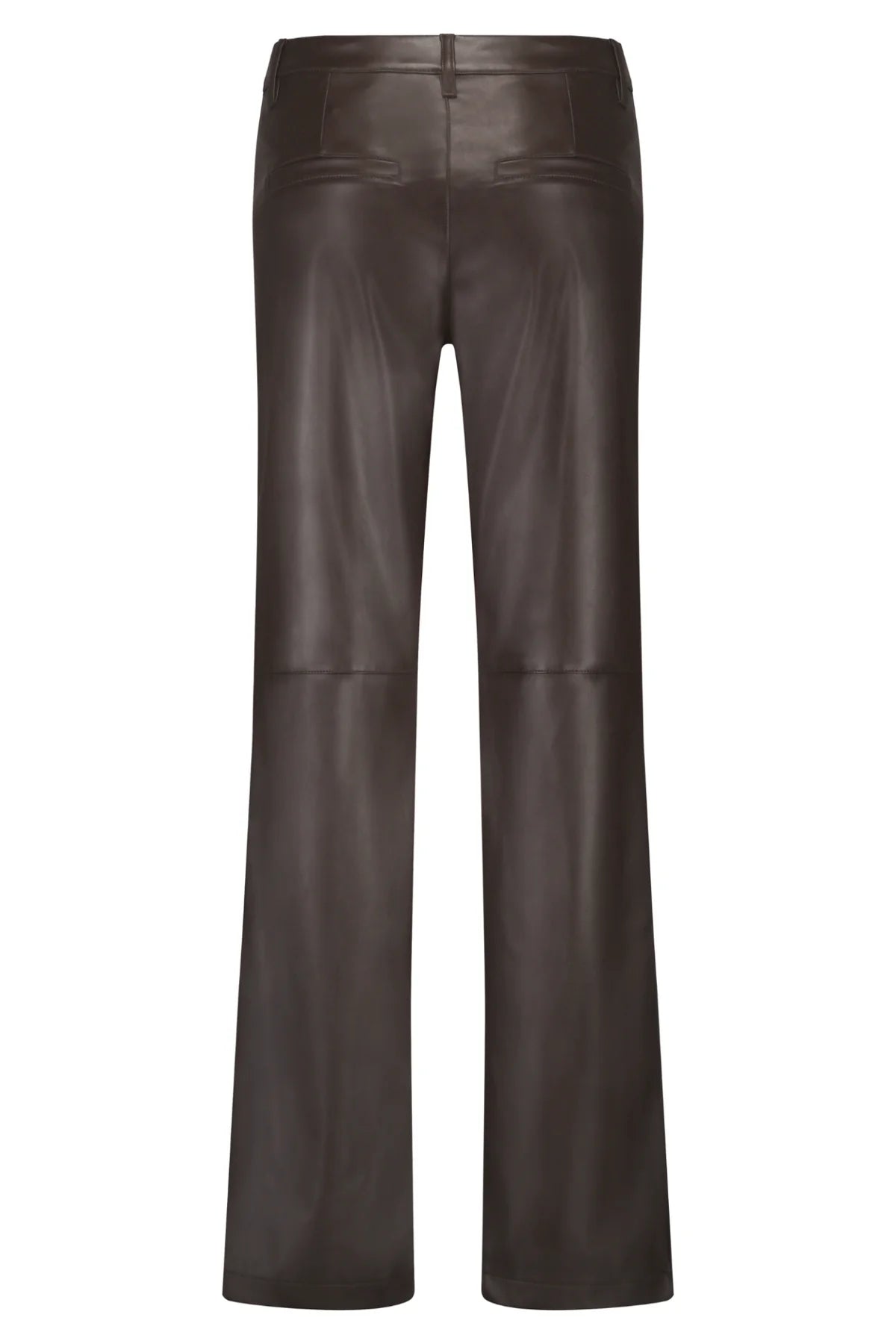 Red Button SRB4627A Colette Faux Leather Trousers (78cm) Brown