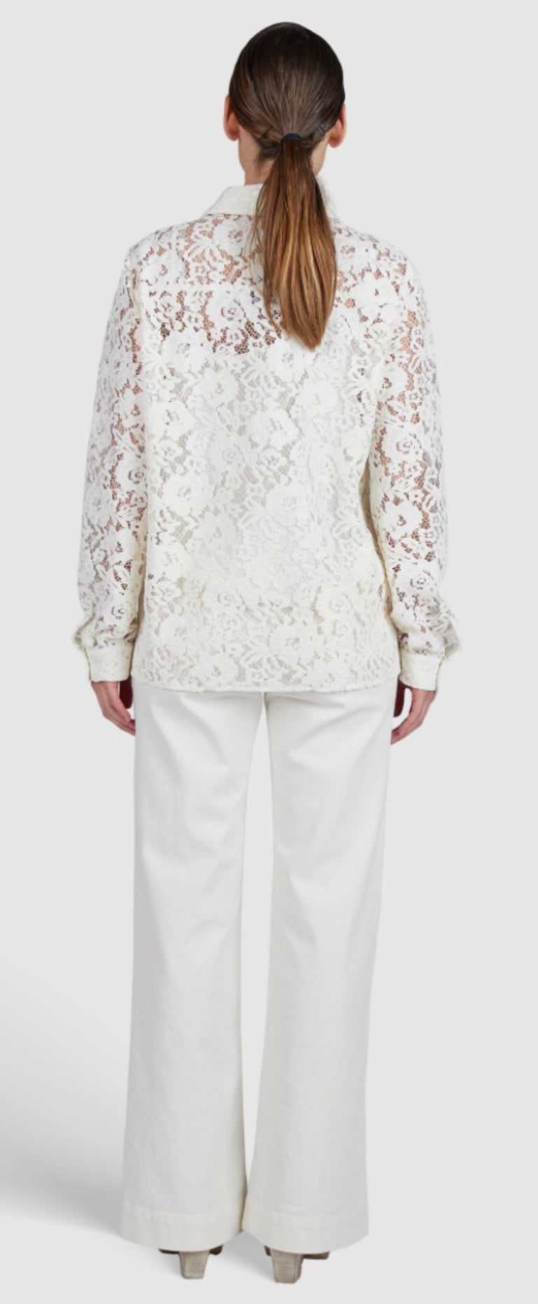Cream lace blouse