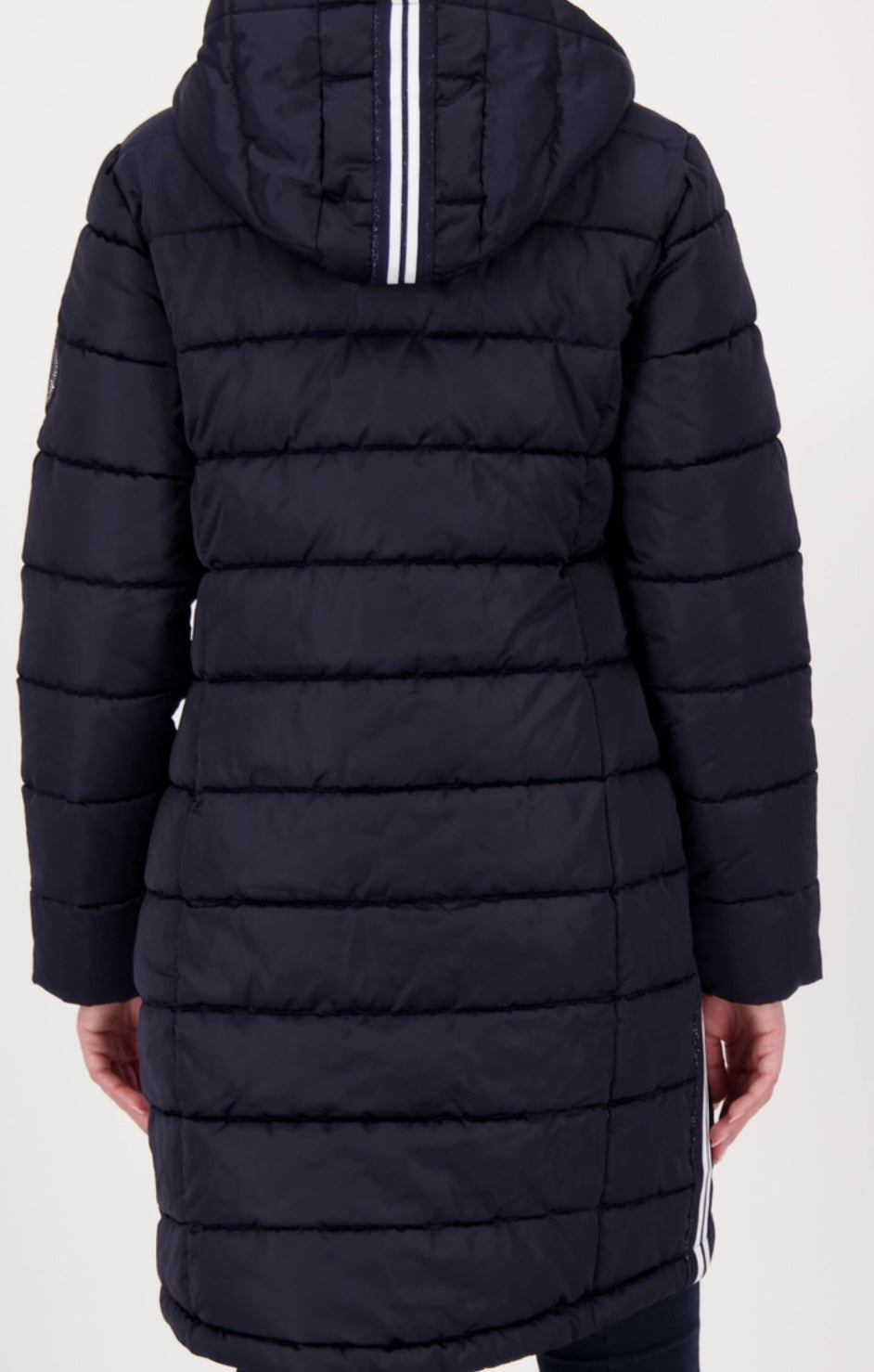 NEWQUILTED COAT WITH STRIPES
COLOR:Night Sky