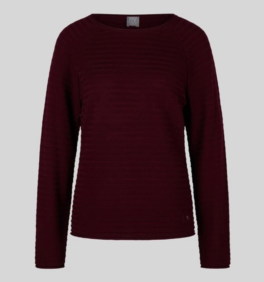 Rabe Textured Knit
Jumper Merlot