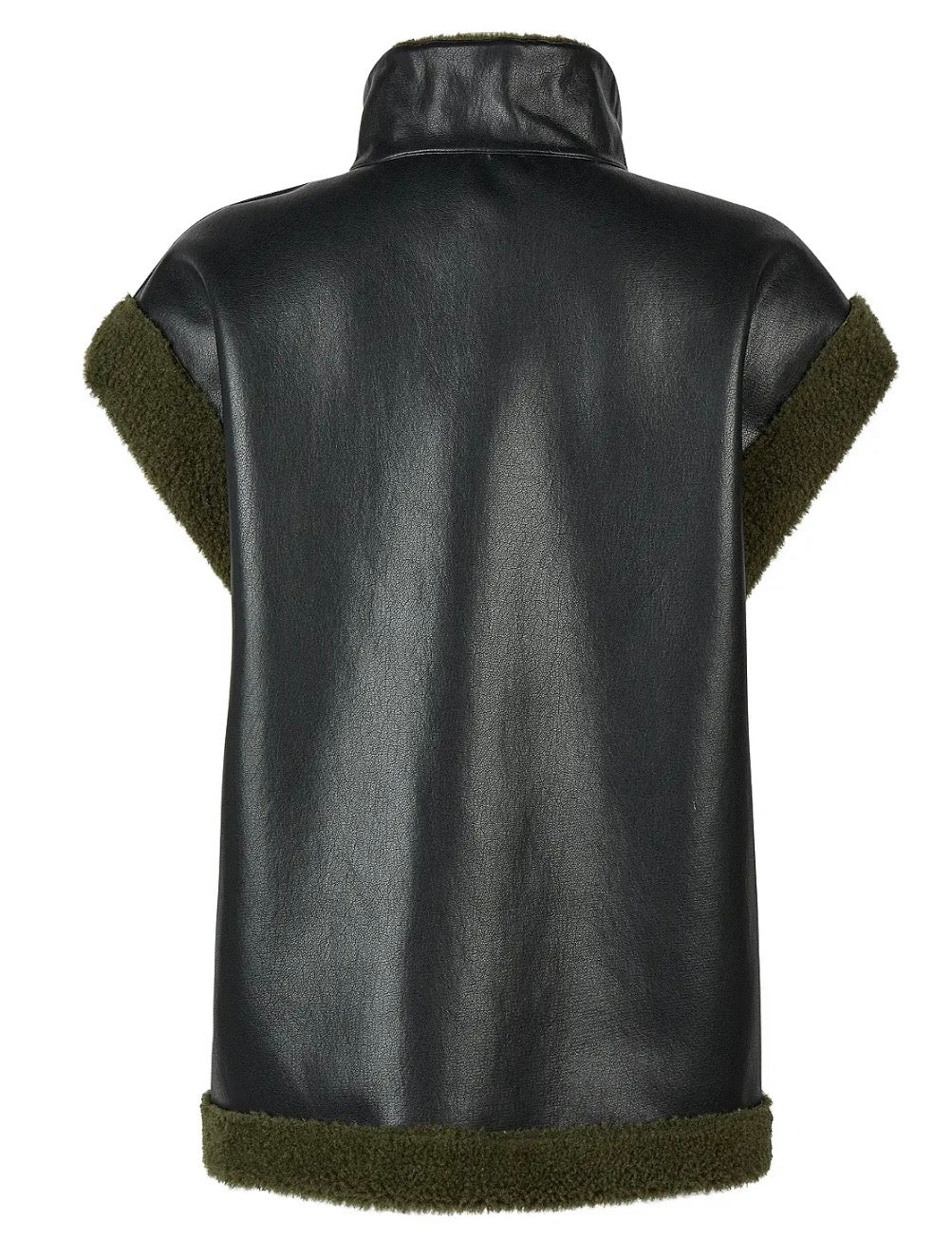 Faux Fur
Reversible
Leather Vest