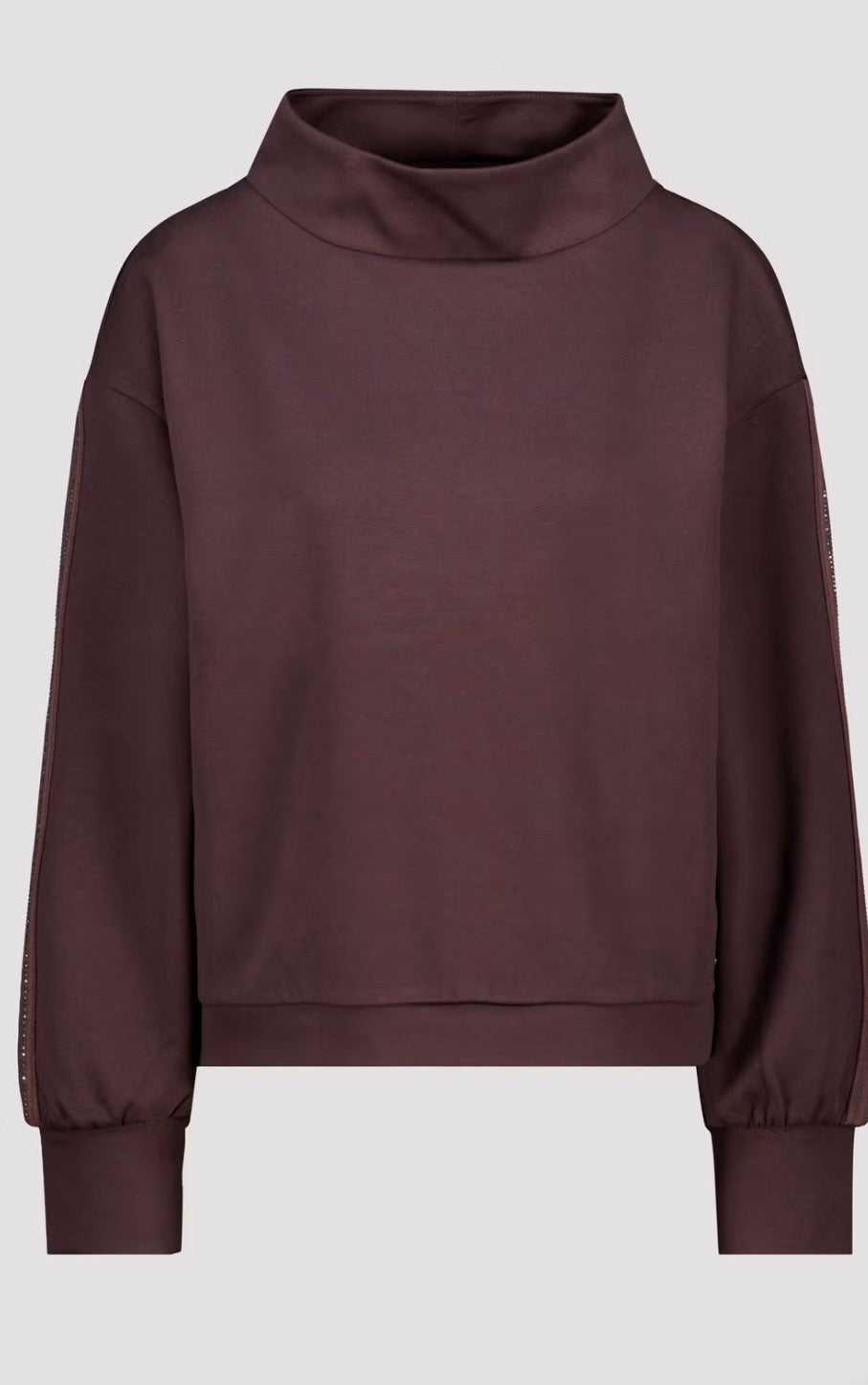 NEW-SWEATSHIRT WITH STRIPES
COLOR: Dark brown