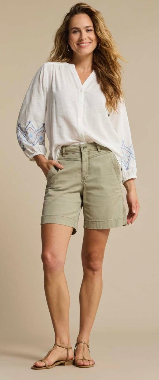 Blouse & embroidery blue multi