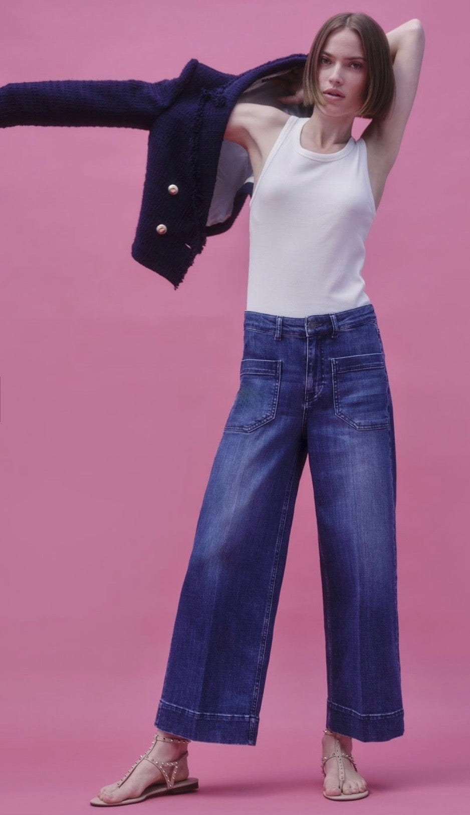 RAFFAELLO ROSSI
Miru Wide Leg Jean
Blue