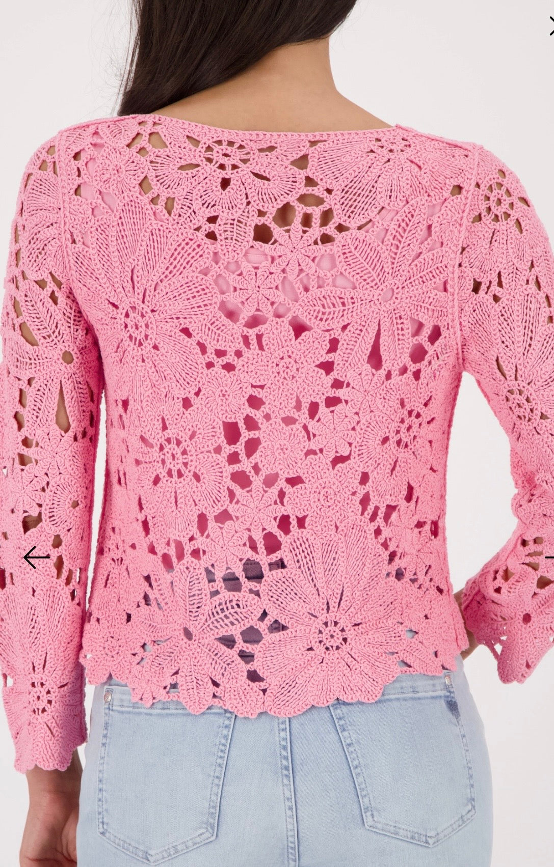 NEWJUMPER WITH CORNELLY CROCHET PATTERN
COLOR: Spring flower