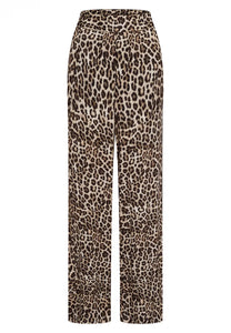 Pyjama trousers with leoprint and stripes
