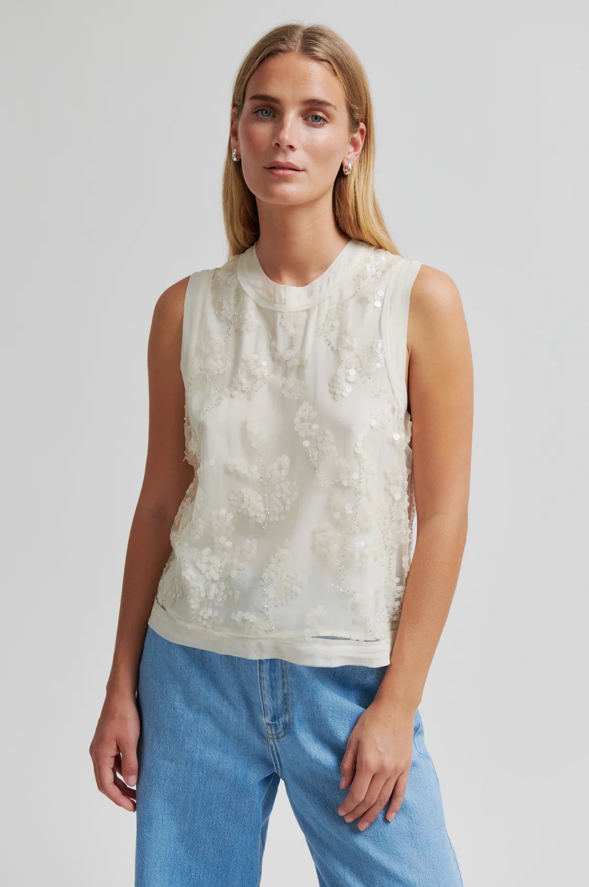 Salema Top in eggnog