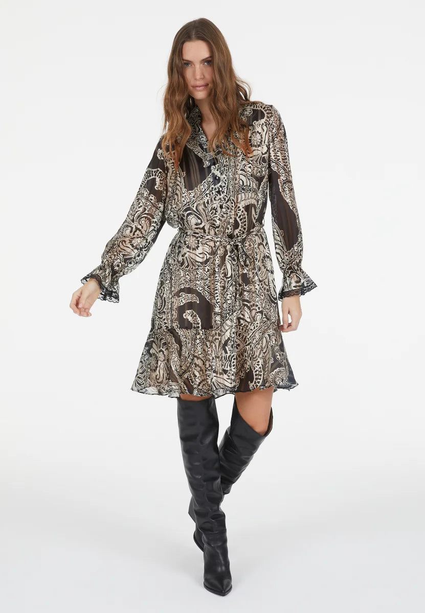 Blow-Up Paisley Print Dress
