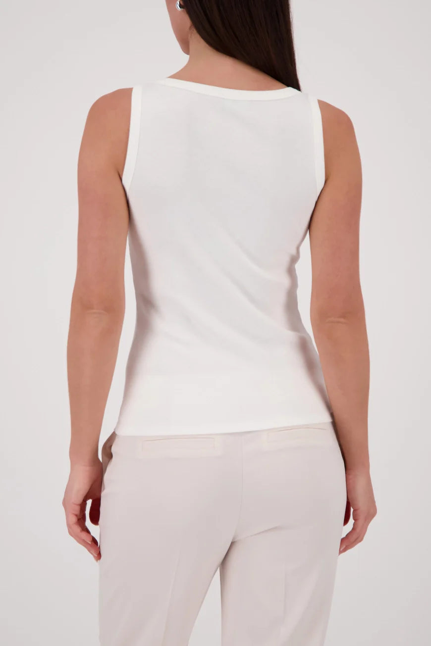 JUST LOVE VEST TOP - OFF WHITE
