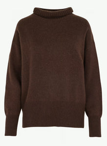 Suncoo
Loose-fit wool sweater with high neck - Brown – PALACE