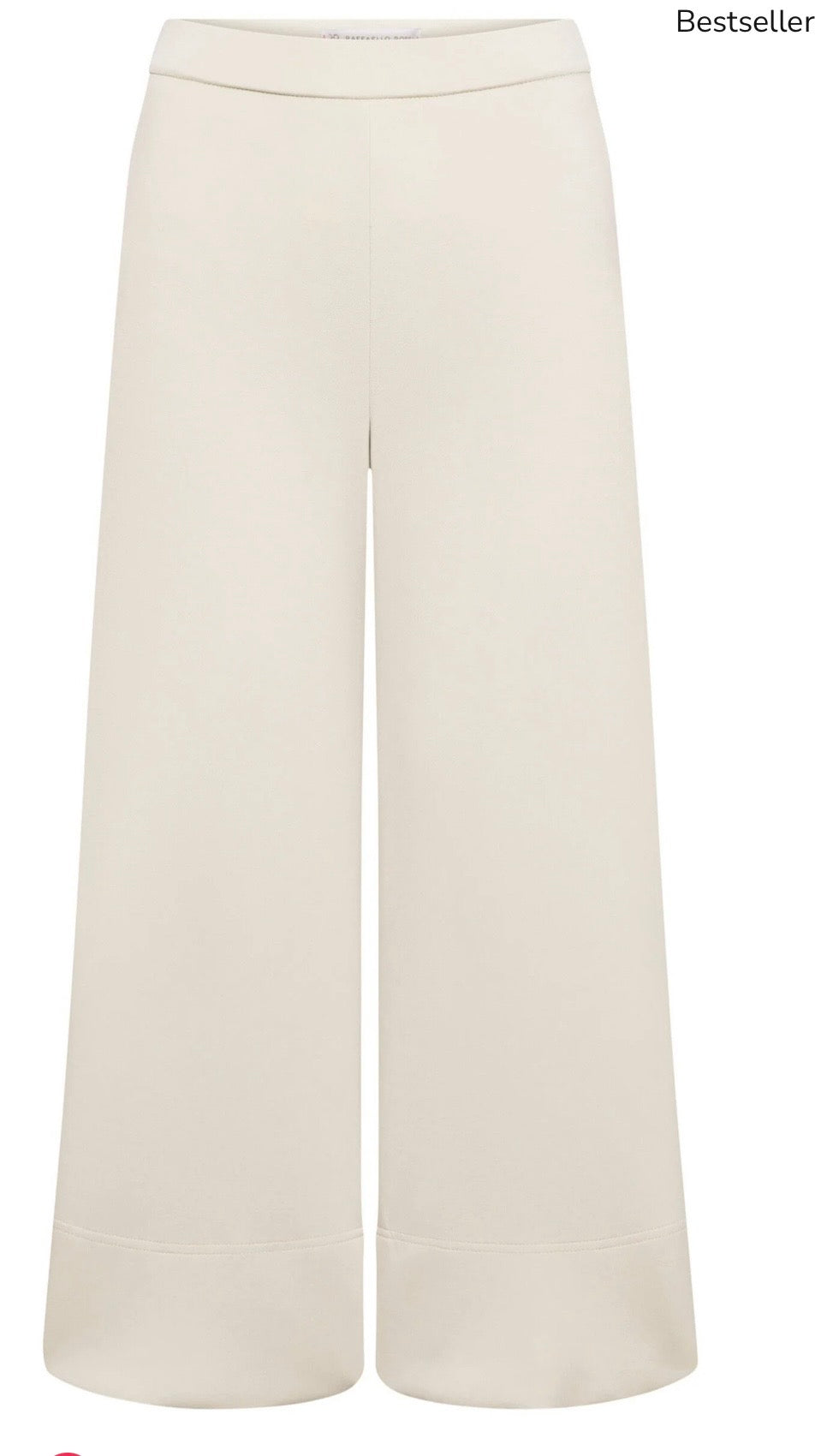 Rafaelli Rossi 6/8 Palina trouser in wool white