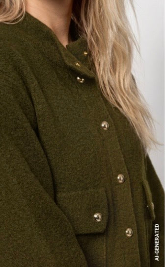 NEWCARDIGAN WITH DECORATIVE BUTTONS
COLOR: Olive