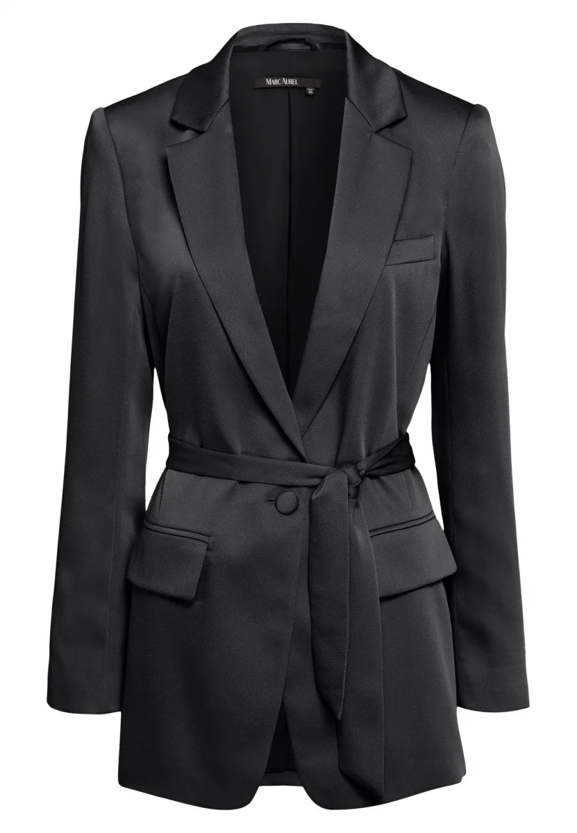 Blazer in matte satin