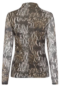 Snake print top
