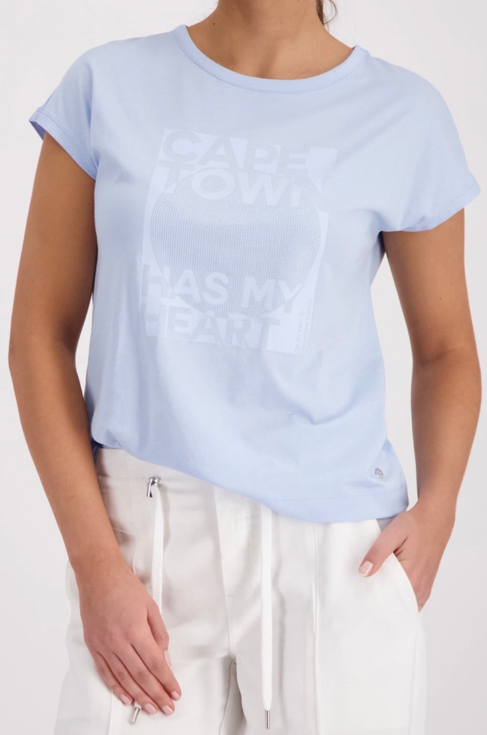 NEW T-SHIRT WITH LETTERING
COLOR:LIGHT SKY