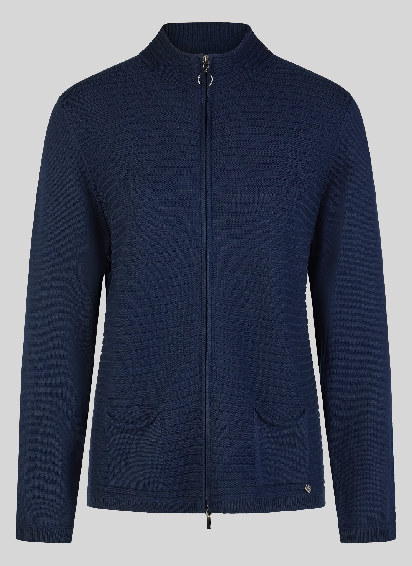 ZIP CARDIGAN - PACIFIC