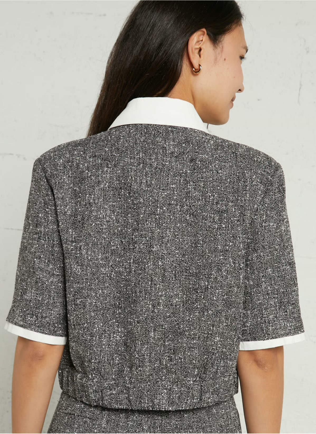Suncoo
Straight-cut jacket with classic collar - Black – LINO