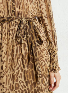 Eco-friendly
New
Suncoo
Leopard print belted long dress - Beige – COSMOS