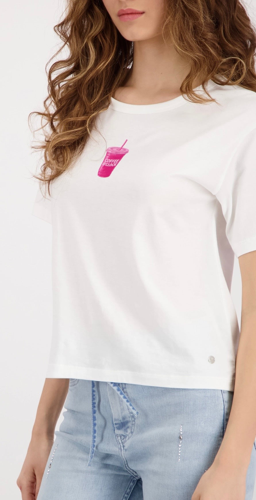 NEW T-SHIRT WITH COFFEE PRINT
COLOR: Off-white