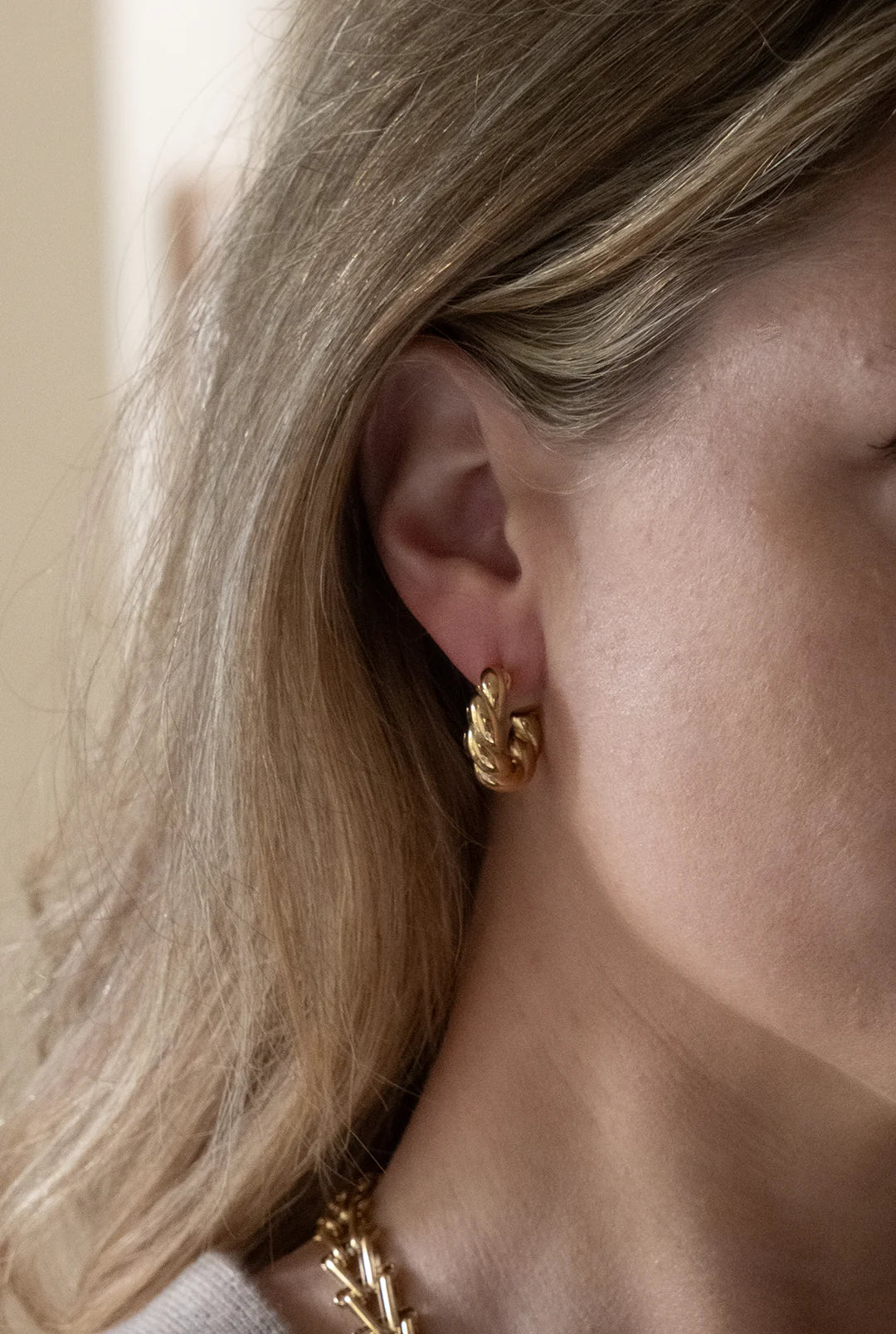 Gold Solma Hoop Earrings