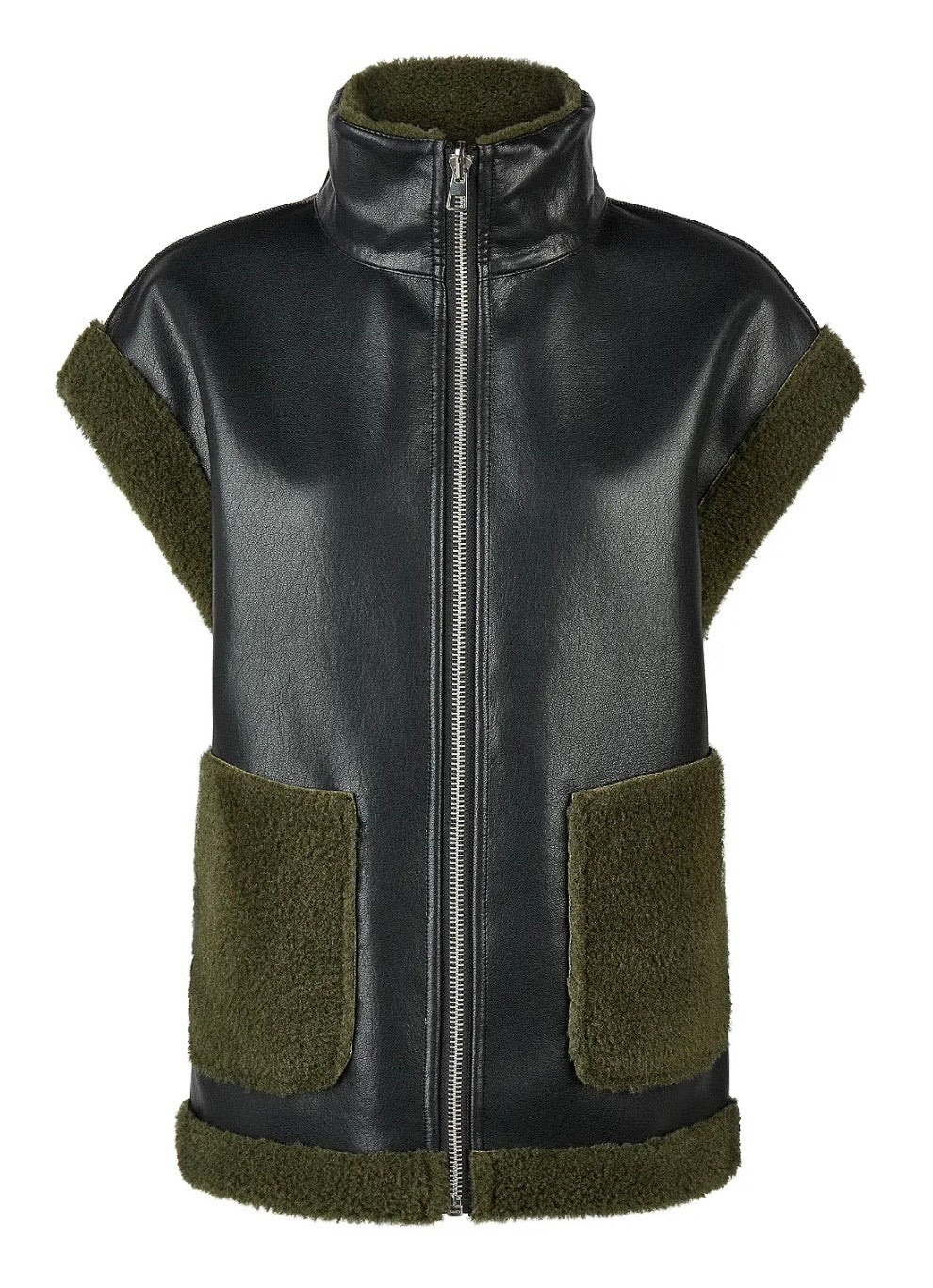 Faux Fur
Reversible
Leather Vest