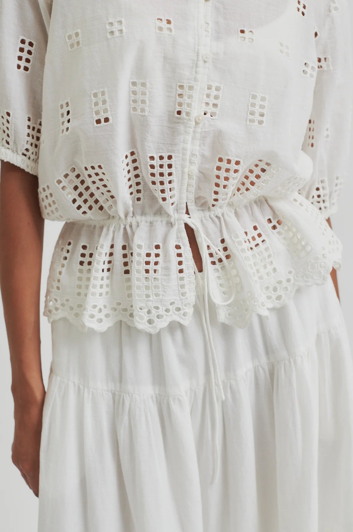 Elenore Shirt (White Alyssum)